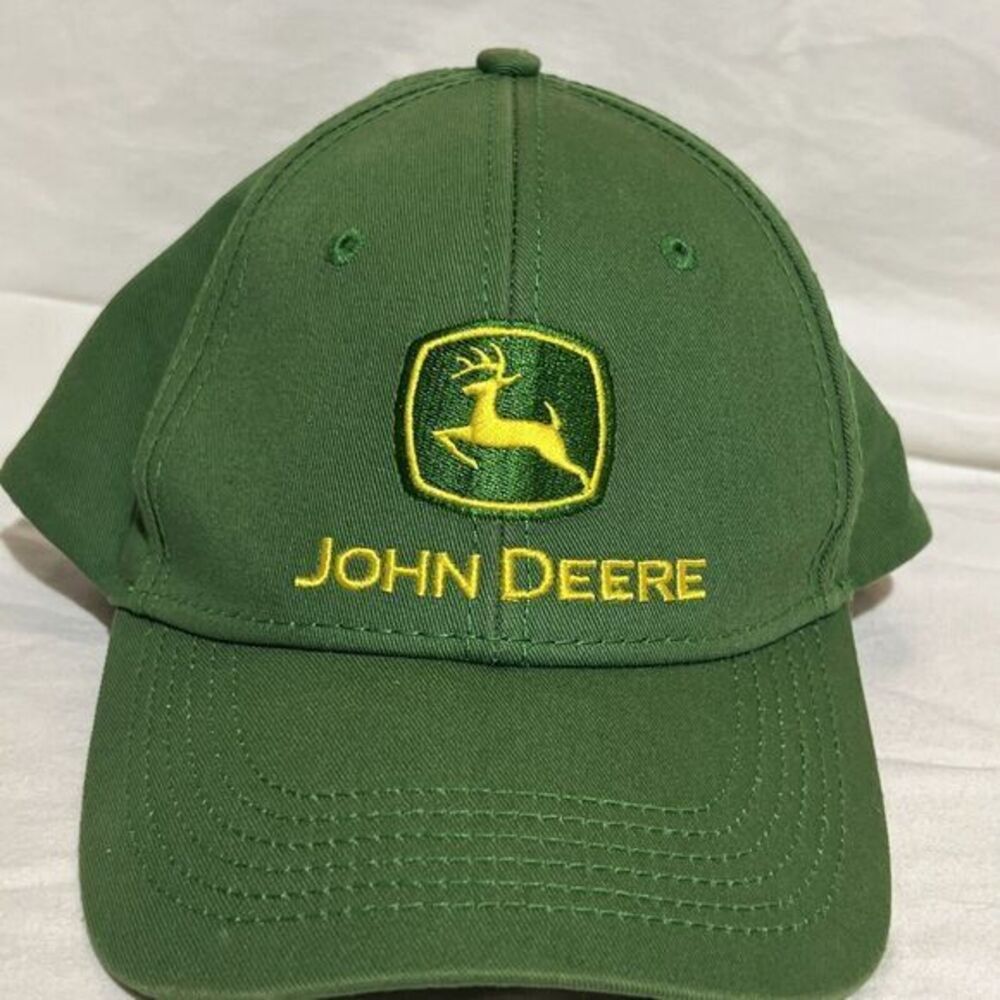 John Deere  Baseball Cap Hat Green‎ & Yellow Embroidered Logo